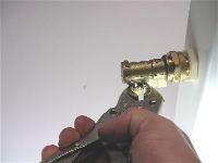 Replace a ball float washer
