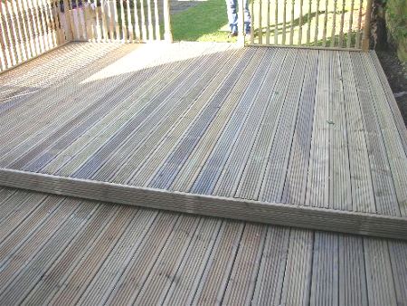 Decking boards should also be spaced leaving between a 5mm and 10mm 