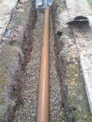 pipe in trench