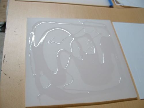 pour cement onto perspex