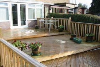 terraced deck