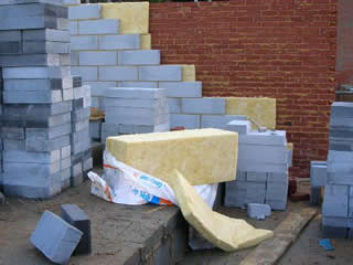 wall being built