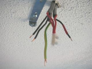 ceiling light wires
