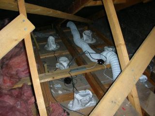 fire hood in loft