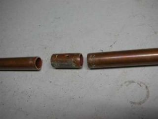 cut copper pipe