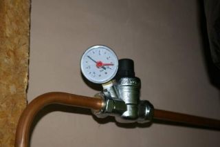 pressure relief valve with gauge