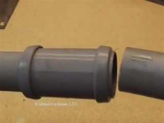 push fit waste straight connector