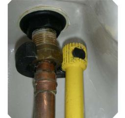 basin wrench in use