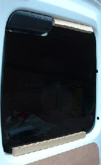 Perspex van window