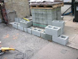 laying blocks