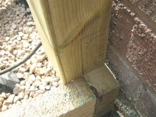 mark cut out newel post