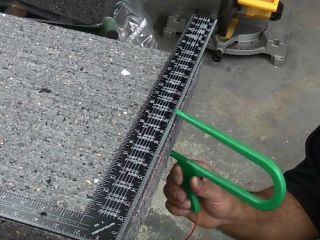 cut polystyrene squarely