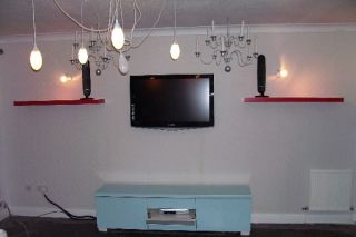 plasma tv on thermolite wall