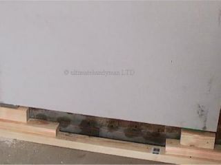 plasterboard on blocks