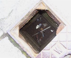 needles in drain