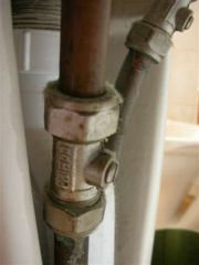 check compression fittings for leaks