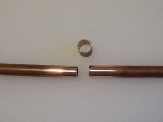 clean copper pipe