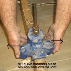 floorboard clamp on joist
